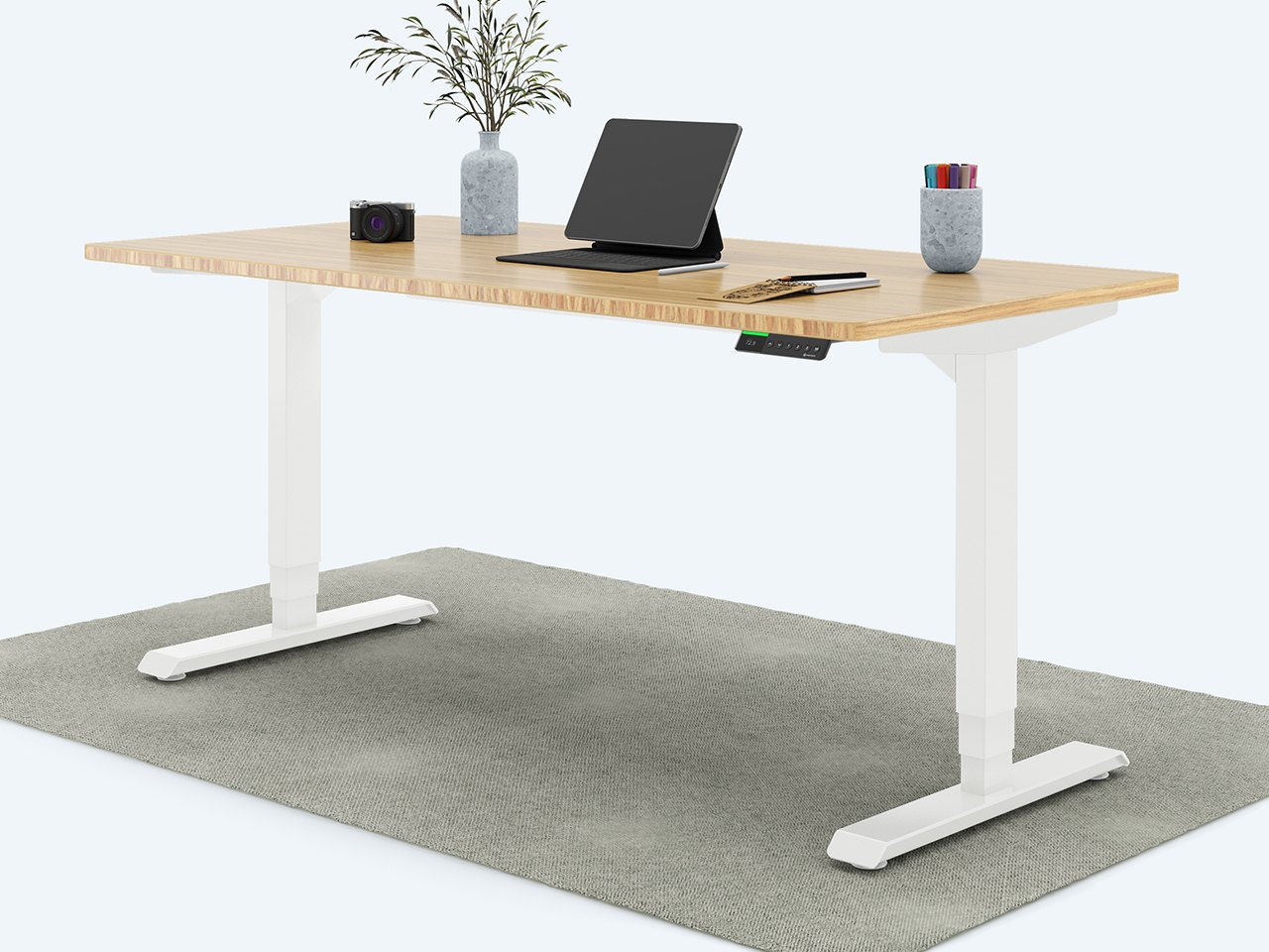 Desktopia Pro X - Elektrisch höhenverstellbarer Schreibtisch mit Memory-Display