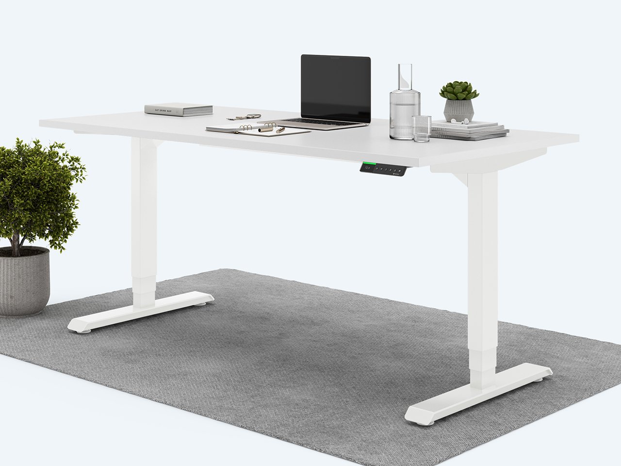 Desktopia Pro X - Elektrisch höhenverstellbarer Schreibtisch mit Memory-Display