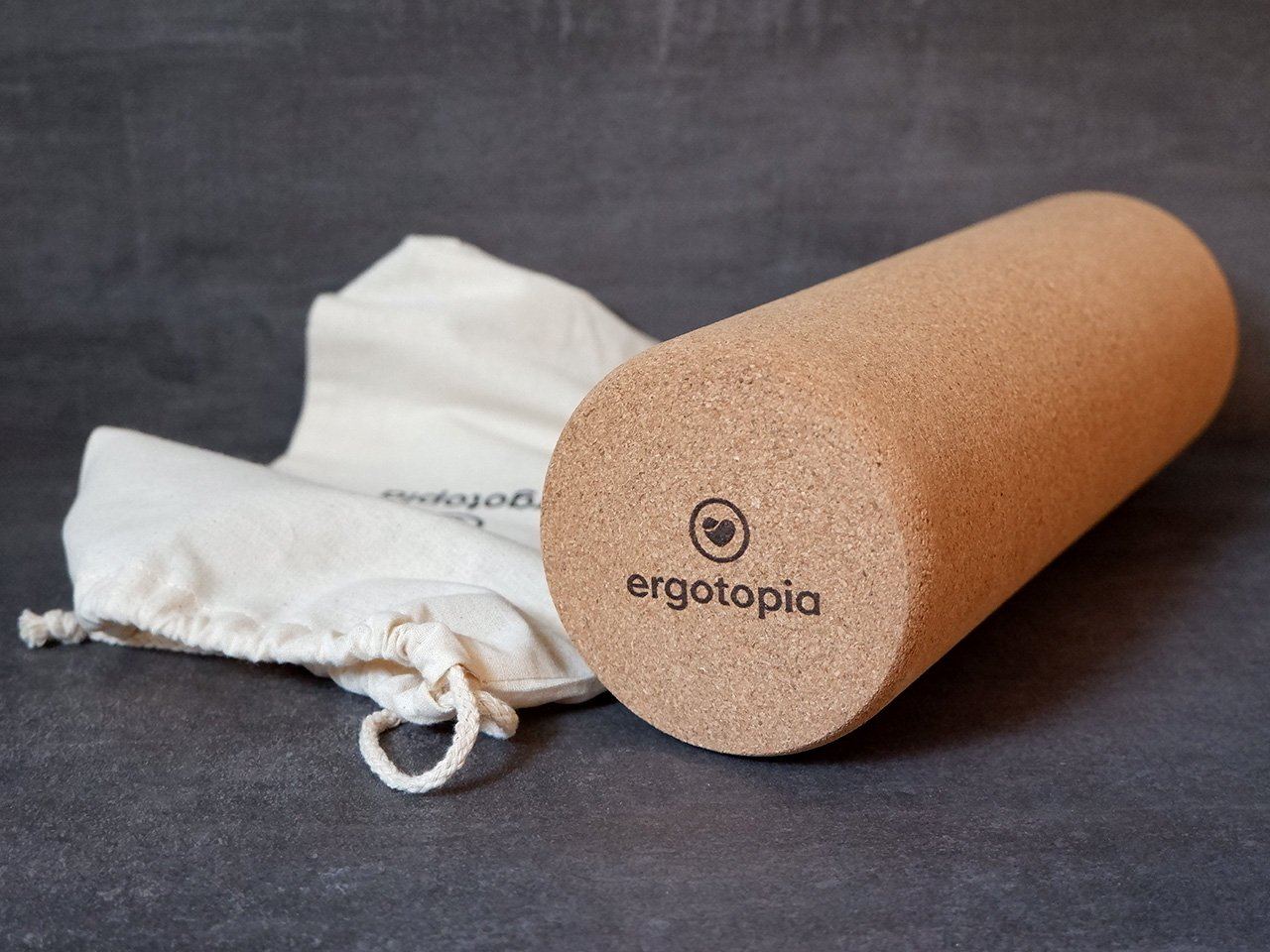 Ergotopia Kork Faszienrolle mit Tasche