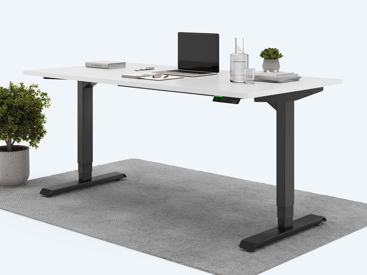 Desktopia Pro X - Elektrisch höhenverstellbarer Schreibtisch mit Memory-Display